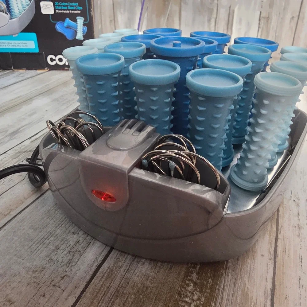 Conair Big Style Small Case 20 Multi-Sized Hot Roller Hairsetter CHW20 Blue